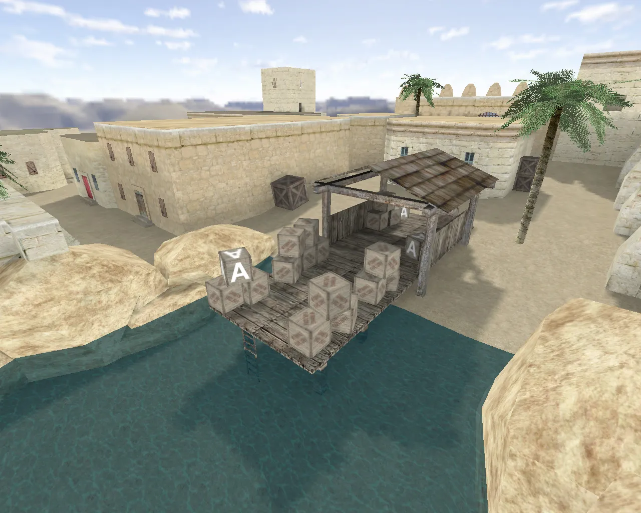 Скриншот Карта de_sultan для CS 1.6 - Баланс и тактика на каждом углу