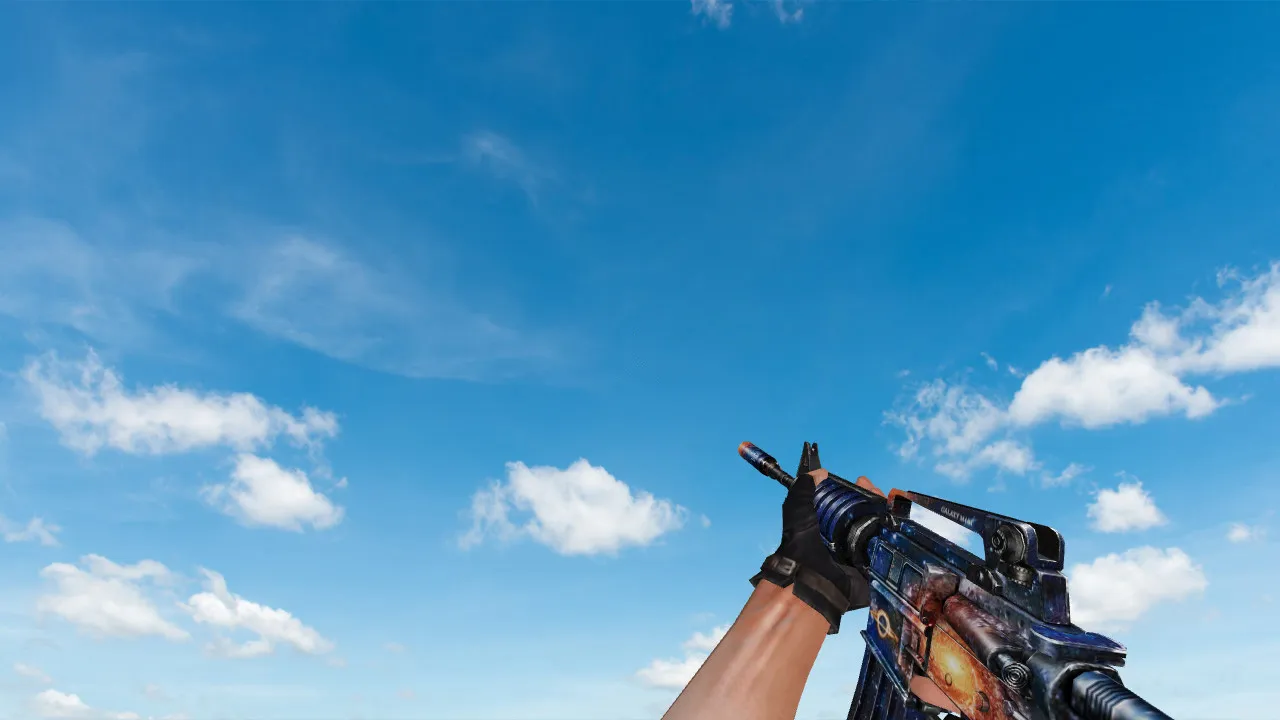 Скриншот Пак моделей оружия «Galaxy Weapon Set» для CS 1.6: v_, p_, w_ модели, звуки, анимация осмотра и качество текстур