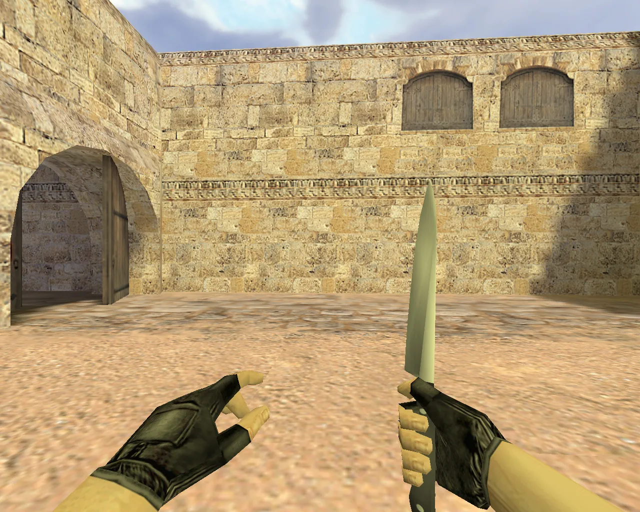 Скриншот Модель «Кухонный нож» v_ и p_ для CS 1.6: звуки, анимация осмотра и текстуры