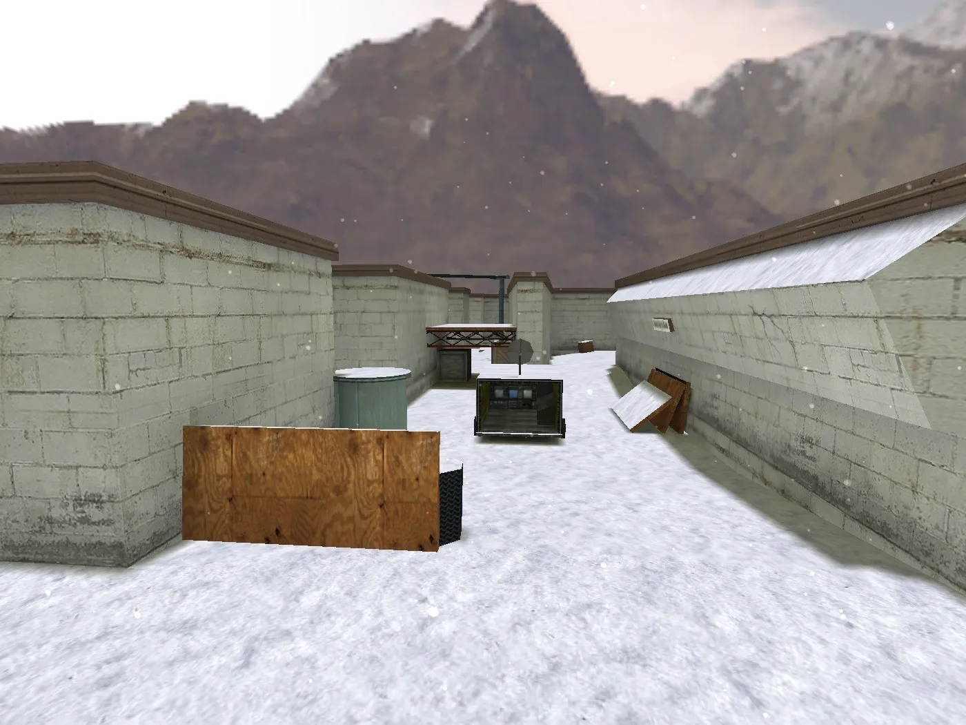 Скриншот de_bourne_snow для CS 1.6: тактика, точки, навигация ботов и оптимизация wpoly/epoly