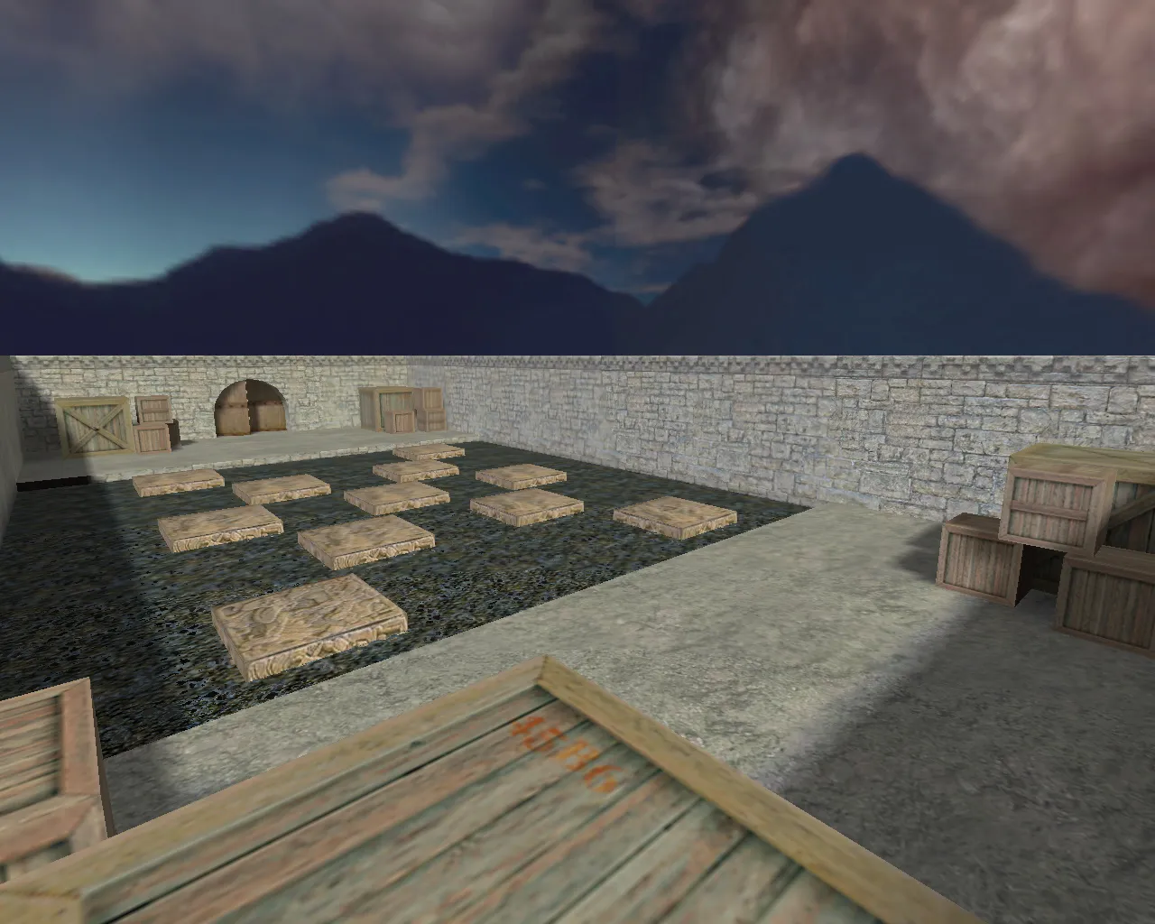 Скриншот  Карта 35hp_mayan для CS 1.6: ножевой режим, точки, обходы, .nav и оптимизация wpoly/epoly