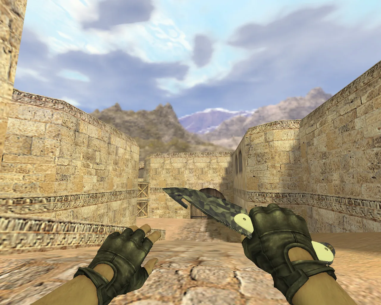 Скриншот Нож с лезвием-крюком «Черная призма» v_ модели для CS 1.6: анимация осмотра, звуки, текстуры