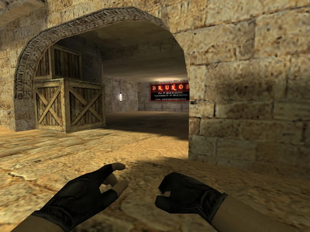 Скриншот de_dust2_mini_bruxos — мини-карта Dust2 для CS 1.6: точки, раунды, bot .nav и оптимизация