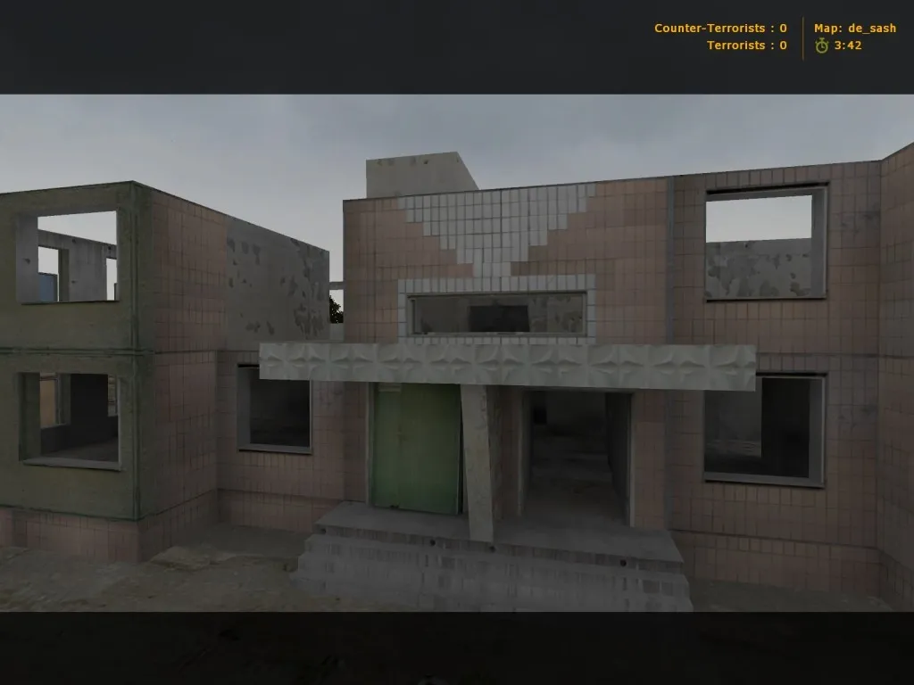 Скриншот  Карта «de_sash» для CS 1.6 - Тактика и особенности