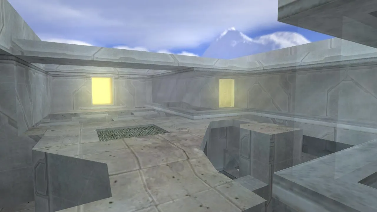 Скриншот  Карта deathrun_whitish для CS 1.6: точки, тайминги, .nav и оптимизация wpoly/epoly