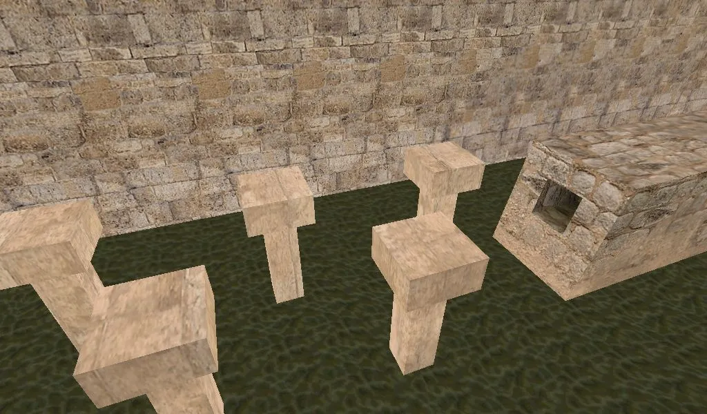 Скриншот  deathrun_golddust для CS 1.6: тактики, точки, нав для ботов и оптимизация карты