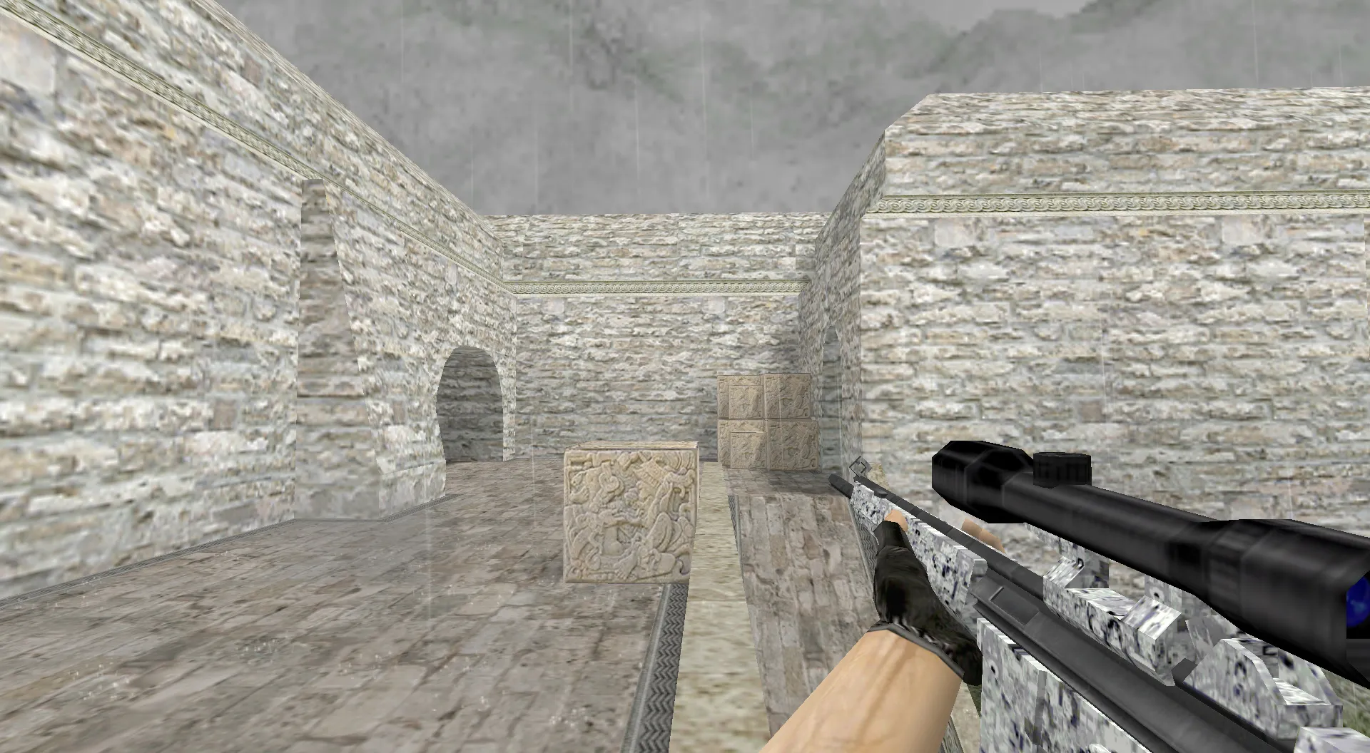 Скриншот Модель Default G3SG1 Городской камуфляж для CS 1.6