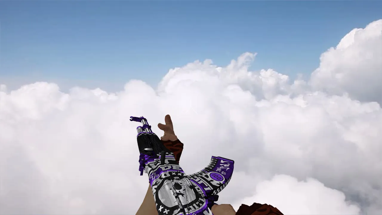 Скриншот Модель «AK-47 Demolition Purple» для CS 1.6 - Качественные текстуры и анимация