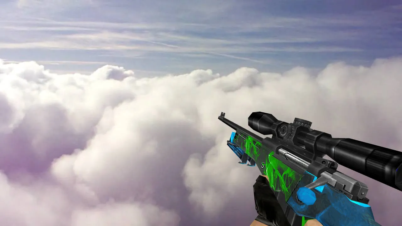 Скриншот Модель «Default AWP Bluvy» для CS 1.6 - Качество и Уникальность