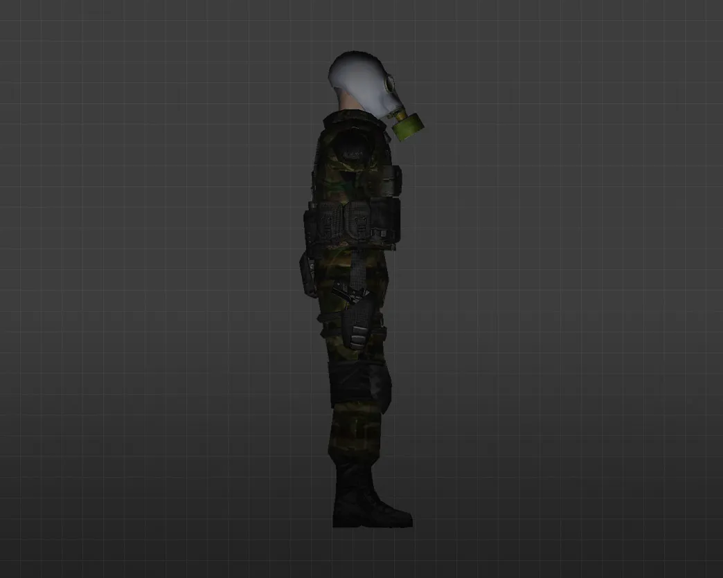 Скриншот Модель Спецназ-противогаз для CS 1.6 - Уникальность и точность