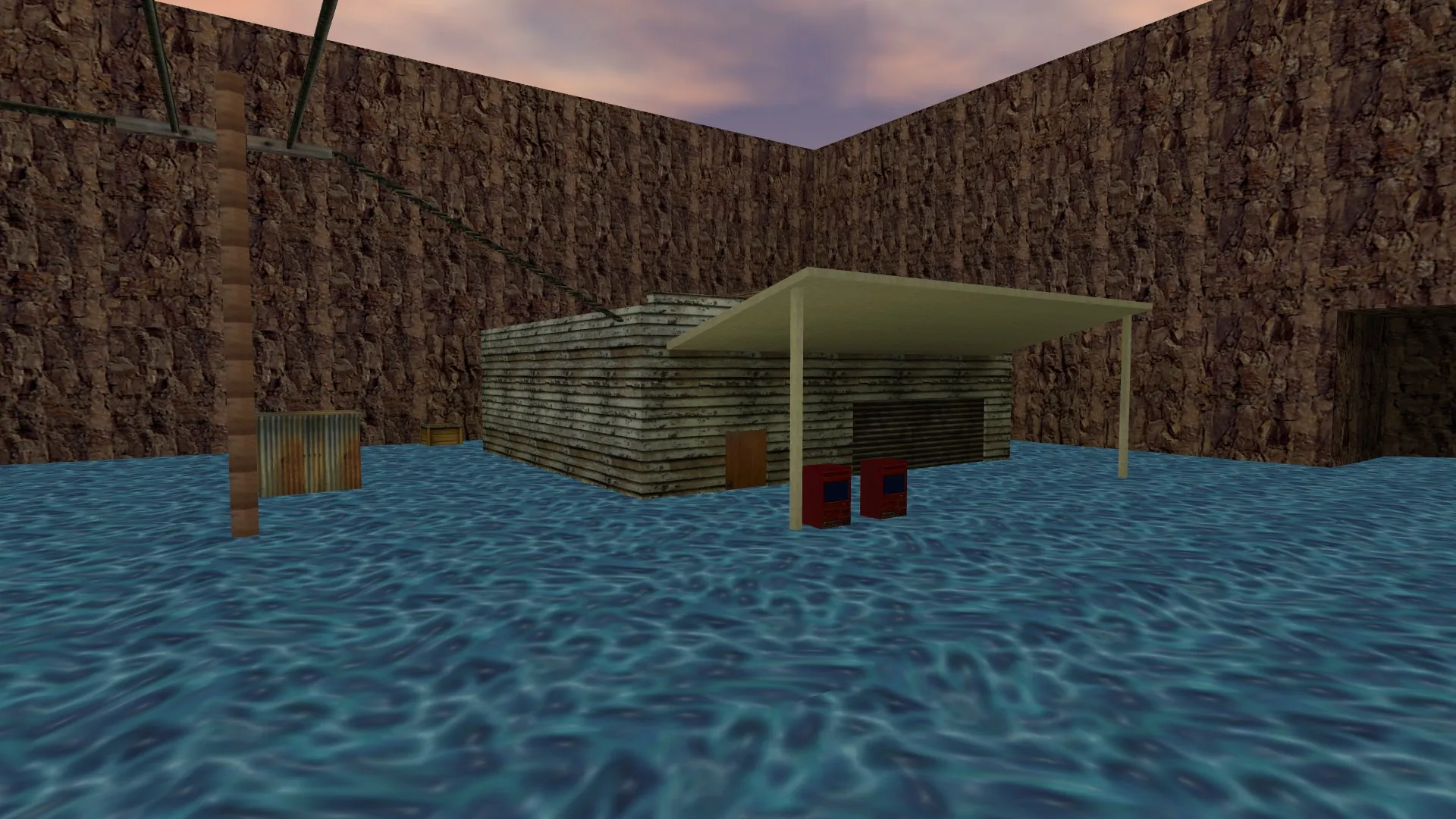 Скриншот  Карта flooded_de для CS 1.6: Тактика и особенности