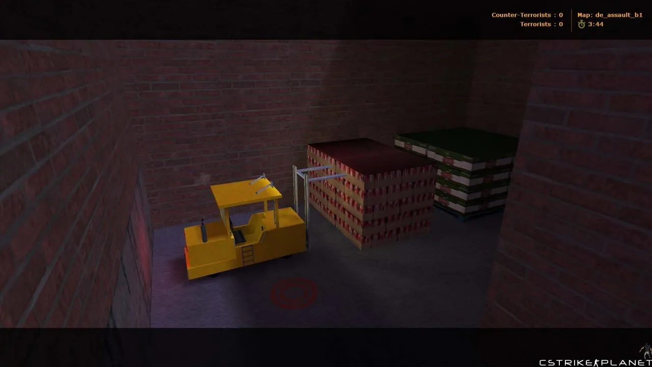 Скриншот Карта de_assault_b1 для CS 1.6: точки, стороны, .nav для ботов, оптимизация wpoly/epoly и советы по установке