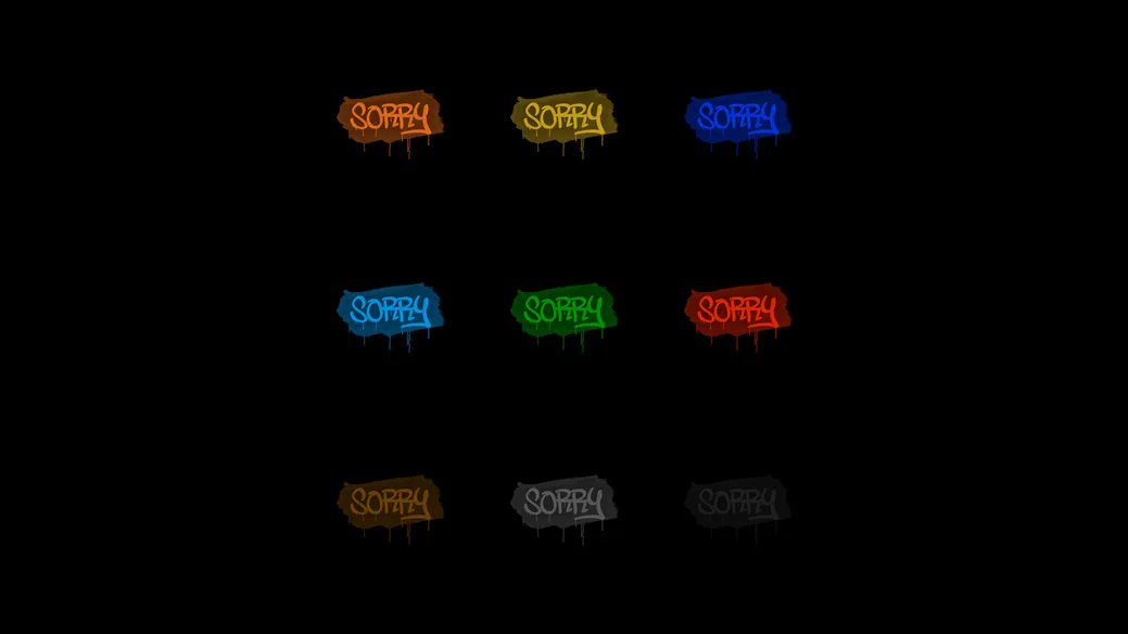 Скриншот Граффити «Прости» для CS 1.6 - Уникальное оформление игровой атмосферы