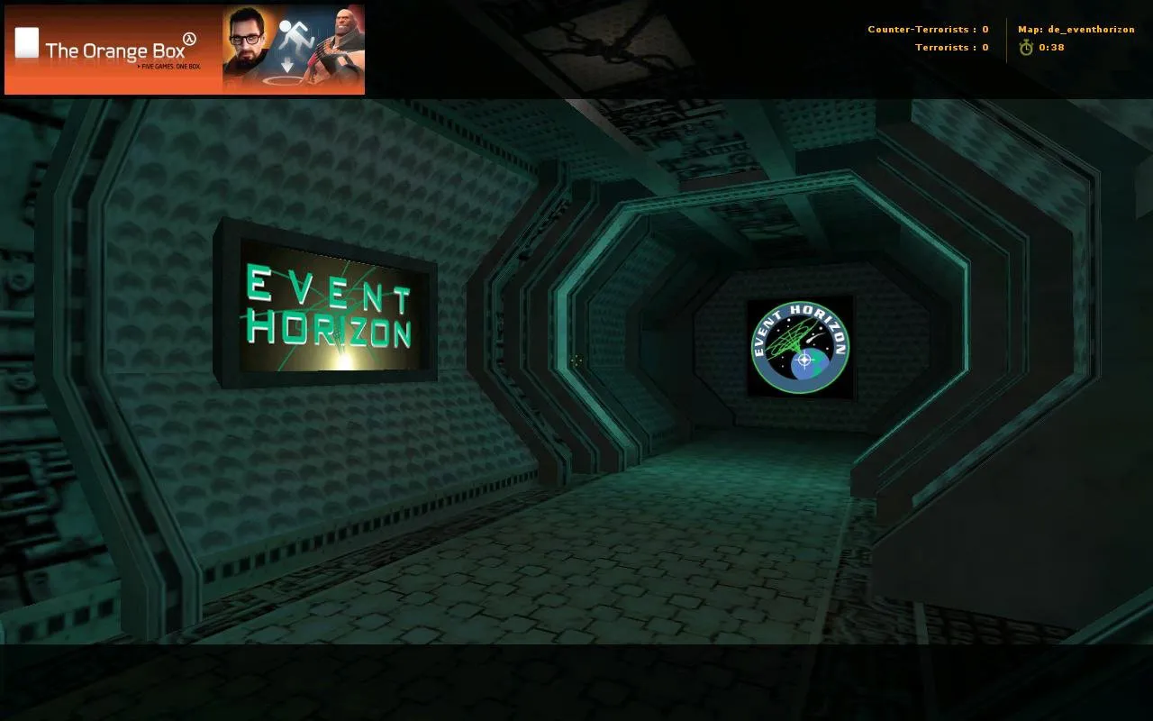 Скриншот  de_eventhorizon для CS 1.6: тактика сторон, .nav для ботов, оптимизация wpoly/epoly и баланс спавнов
