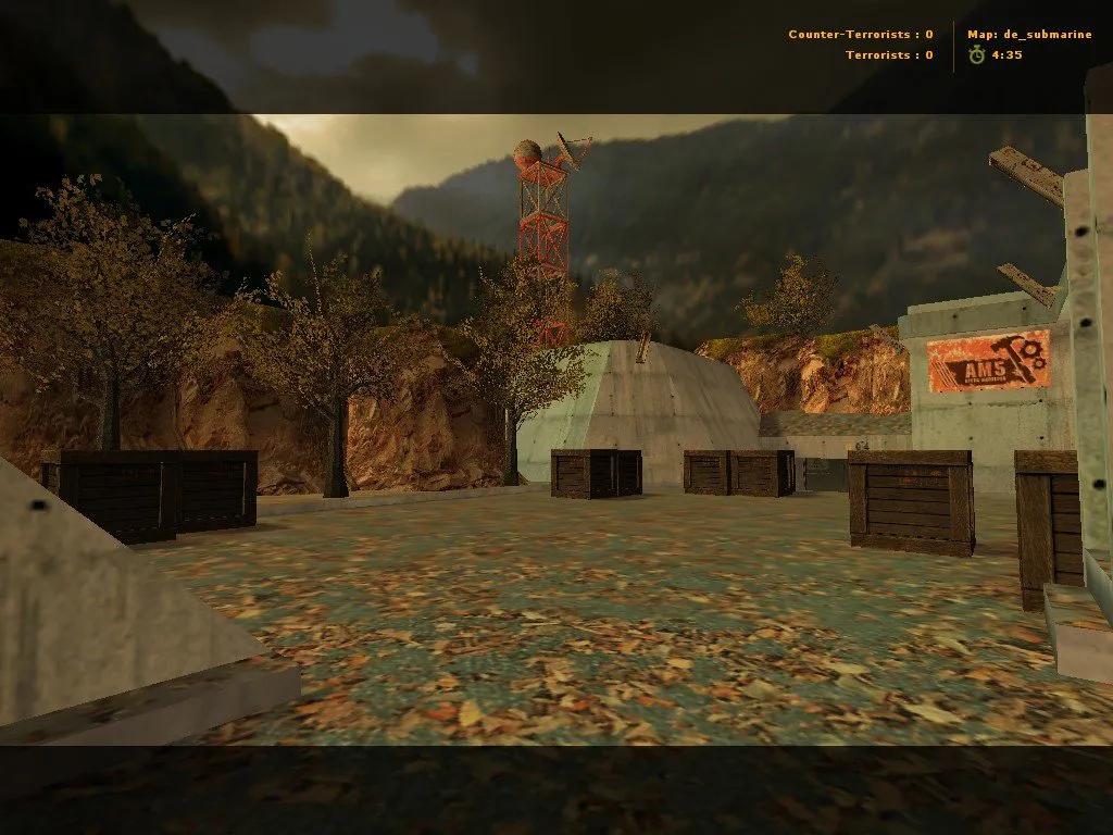 Скриншот Карта de_submarine для CS 1.6 - Подводные сражения