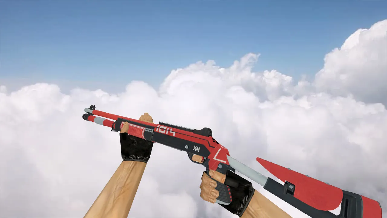 Скриншот Модель «XM1014 Red Fury» для CS 1.6 - Уникальный скин