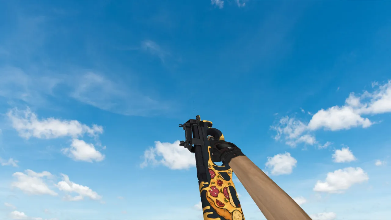 Скриншот Модель P90 Pizza для CS 1.6 - уникальный скин для погружения в игру