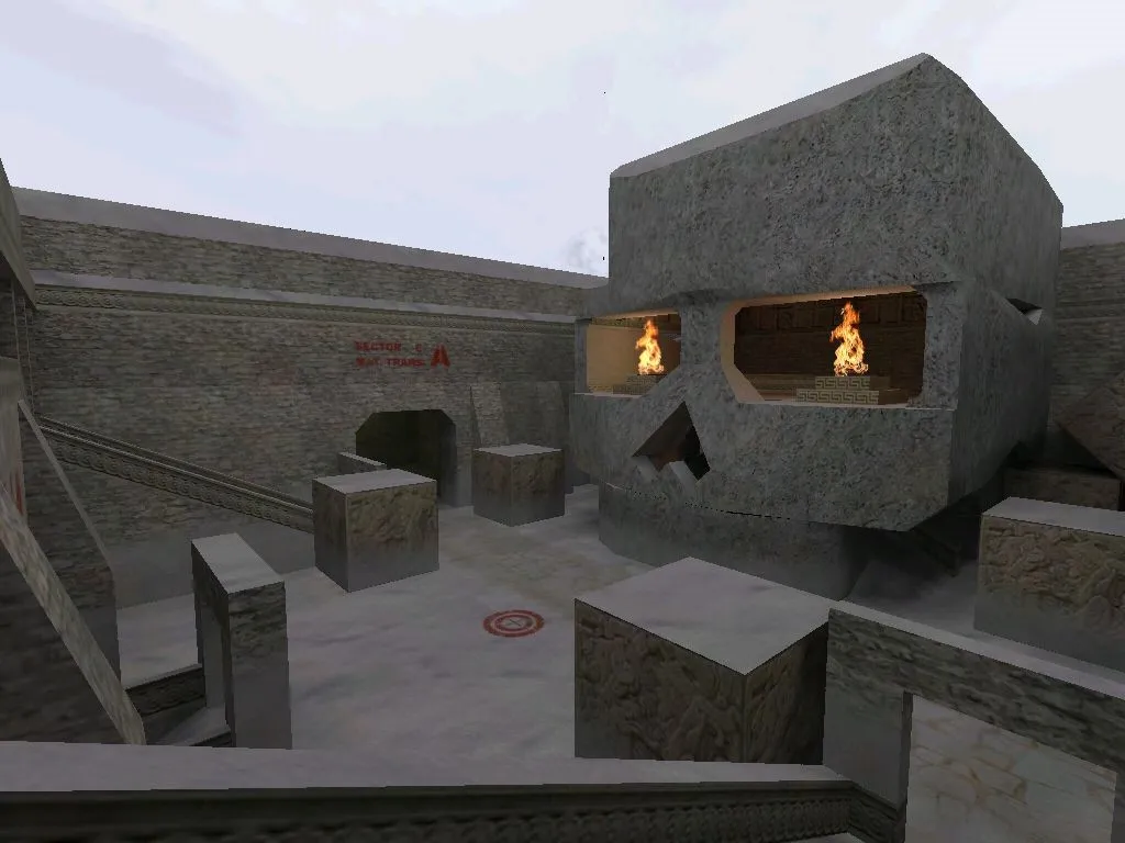 Скриншот  de_aztec2010 для CS 1.6: карта, точки, .nav для ботов, оптимизация wpoly/epoly и баланс сторон