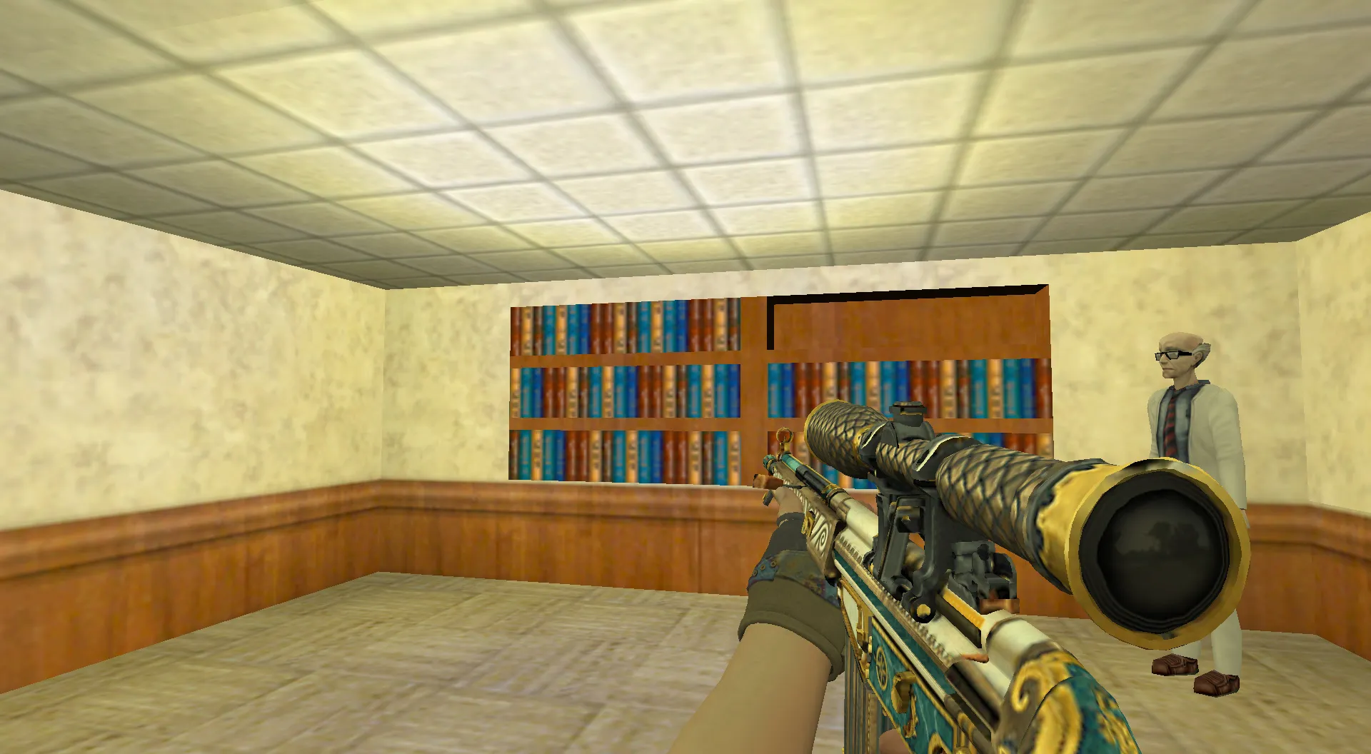 Скриншот  Пак моделей оружия Hydra Gloves | Case Hardened Pack для CS 1.6: v_, p_, w_ модели, анимация осмотра, звуки и текстуры