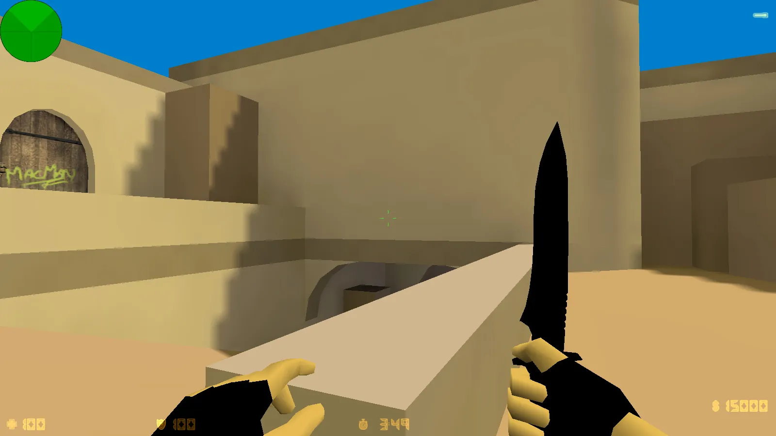 Скриншот CS 1.6 100 FPS: оптимизированная сборка с конфигом, черно-синим меню и повышением FPS