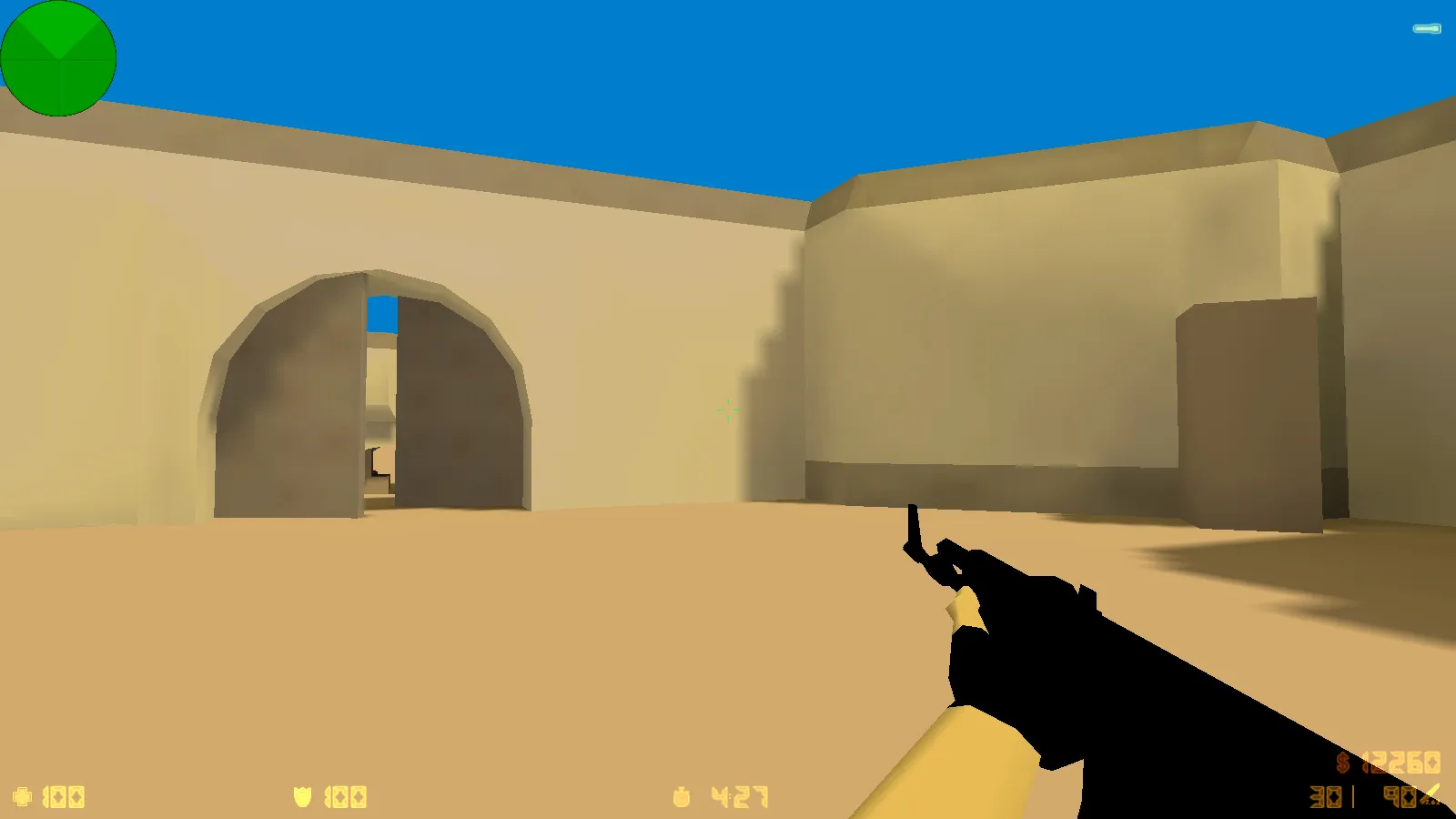 Скриншот CS 1.6 100 FPS: оптимизированная сборка с конфигом, черно-синим меню и повышением FPS