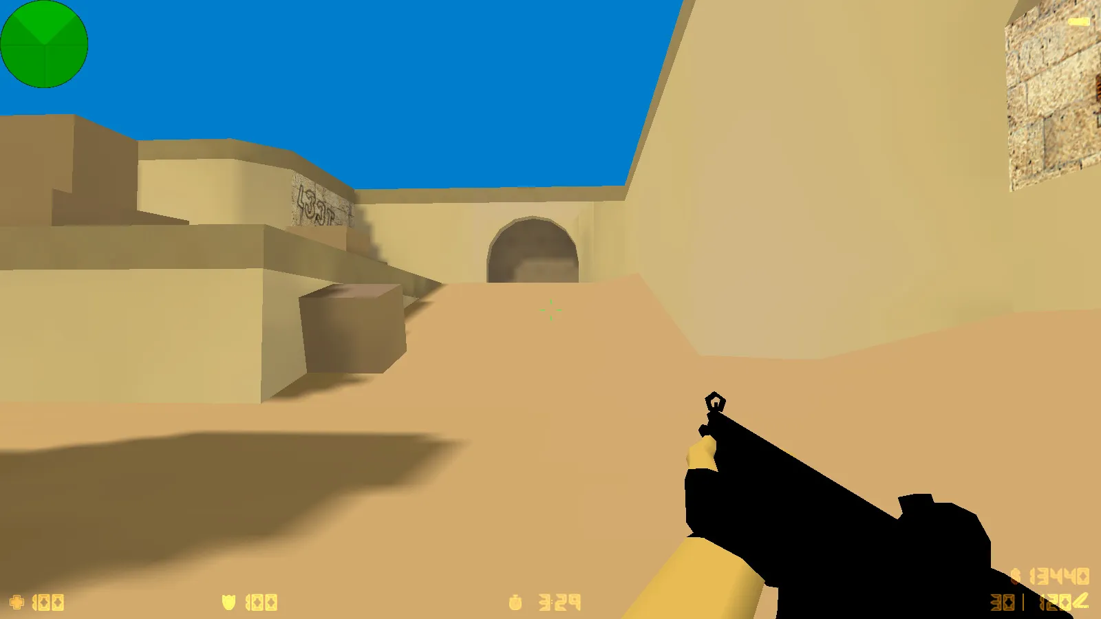 Скриншот  CS 1.6 100 FPS: оптимизированная сборка с конфигом, черно-синим меню и повышением FPS