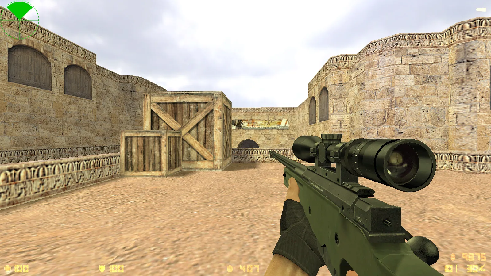 Скриншот  CS 1.6 2016 года: сборка с 9 новинками, оптимизированным конфигом, темным меню и обновленными моделями оружия