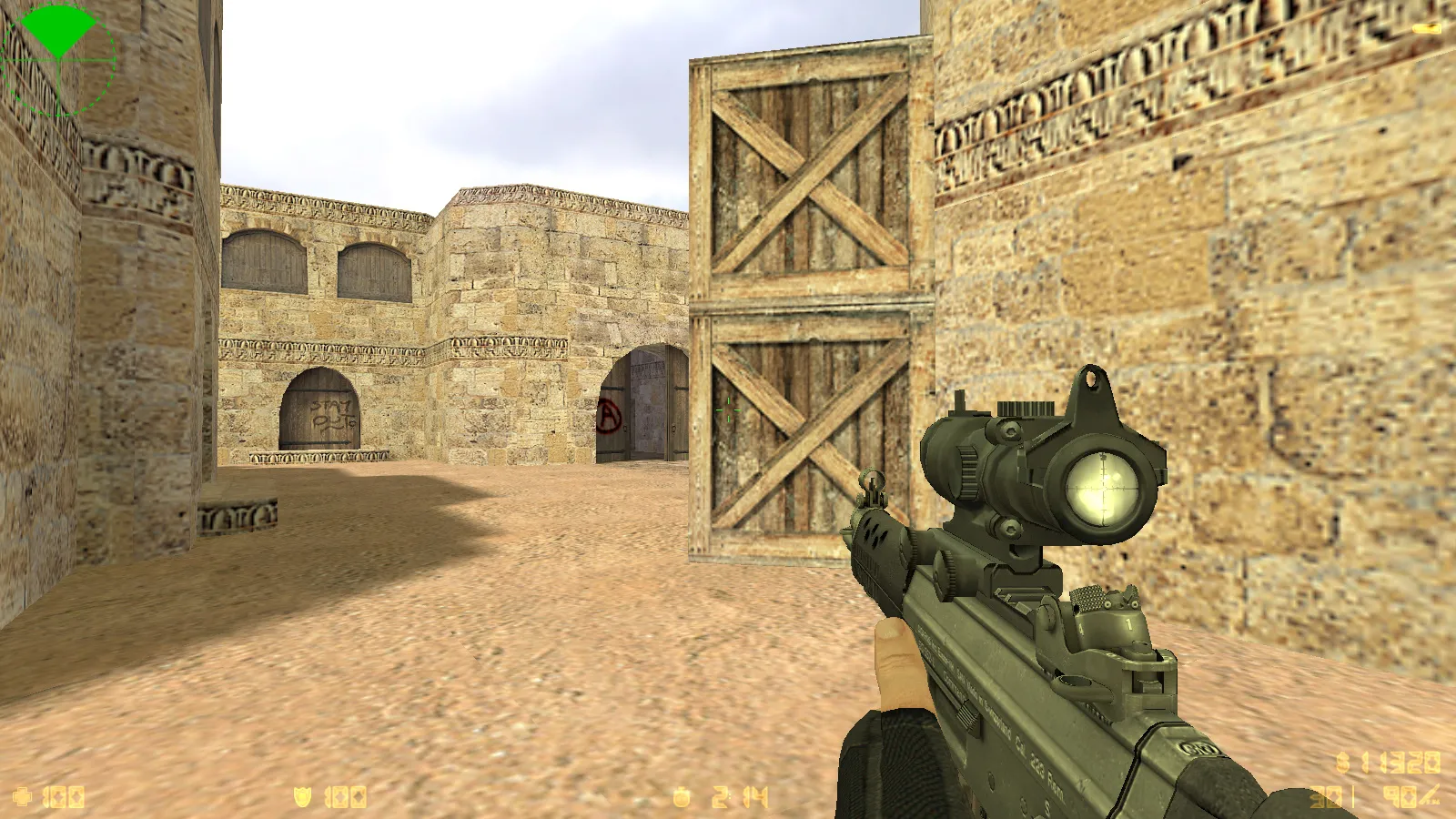 Скриншот  CS 1.6 2016 года: сборка с 9 новинками, оптимизированным конфигом, темным меню и обновленными моделями оружия