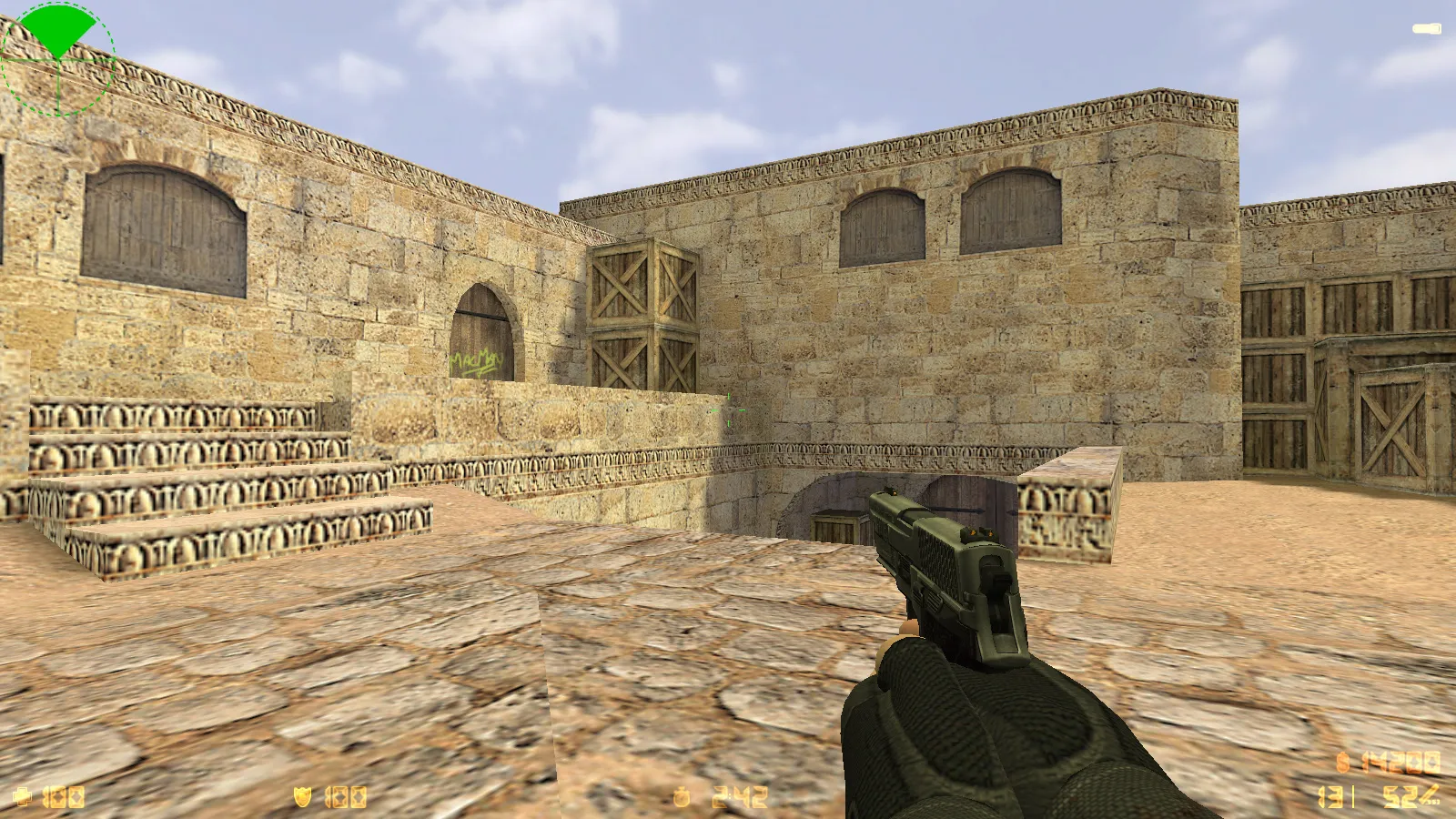 Скриншот  CS 1.6 2016 года: сборка с 9 новинками, оптимизированным конфигом, темным меню и обновленными моделями оружия