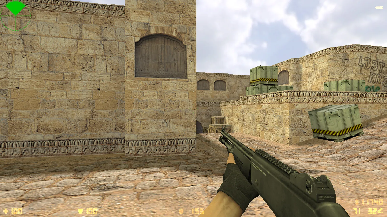 Скриншот  CS 1.6 2016 года: сборка с 9 новинками, оптимизированным конфигом, темным меню и обновленными моделями оружия