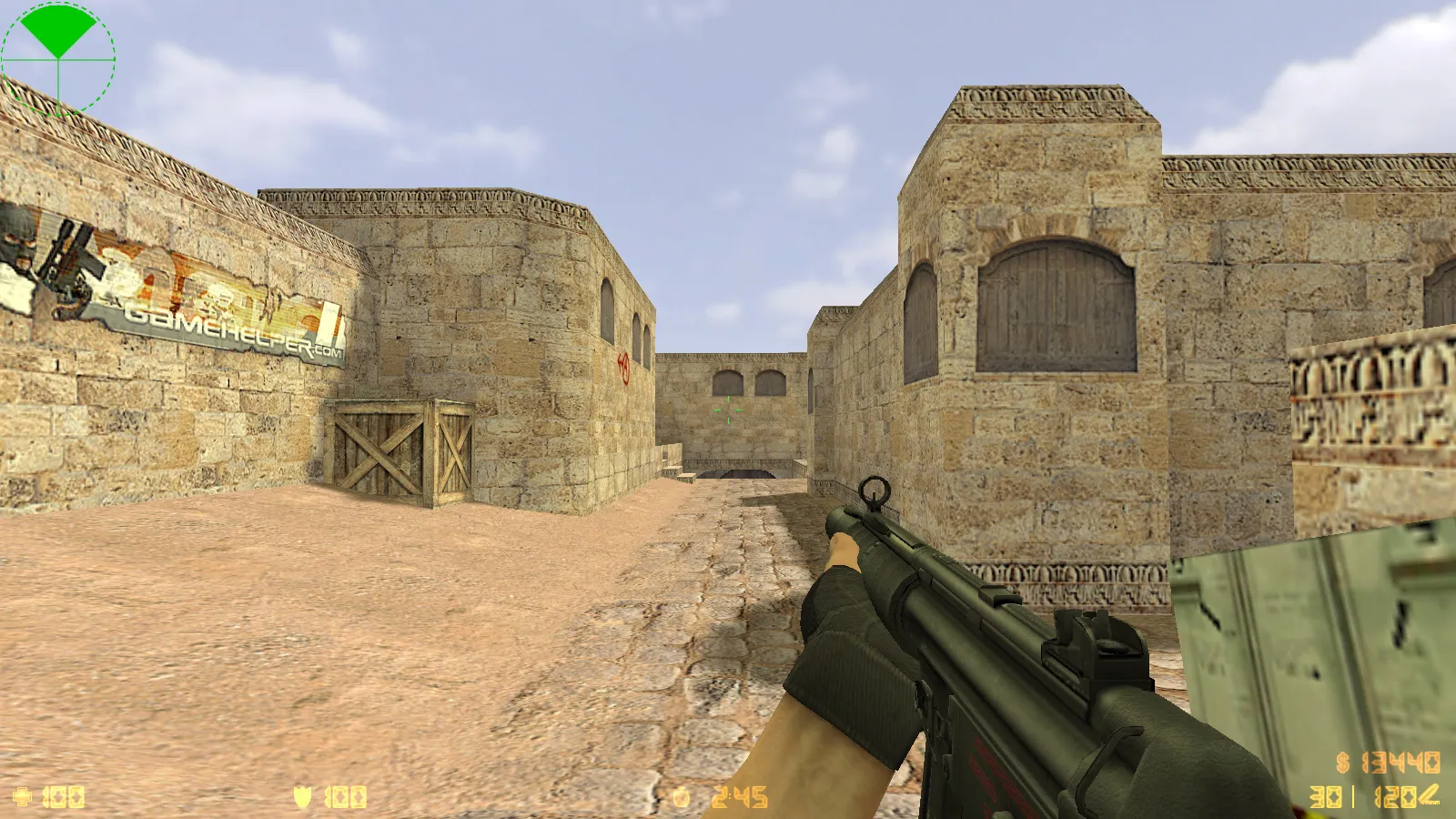 Скриншот  CS 1.6 2016 года: сборка с 9 новинками, оптимизированным конфигом, темным меню и обновленными моделями оружия