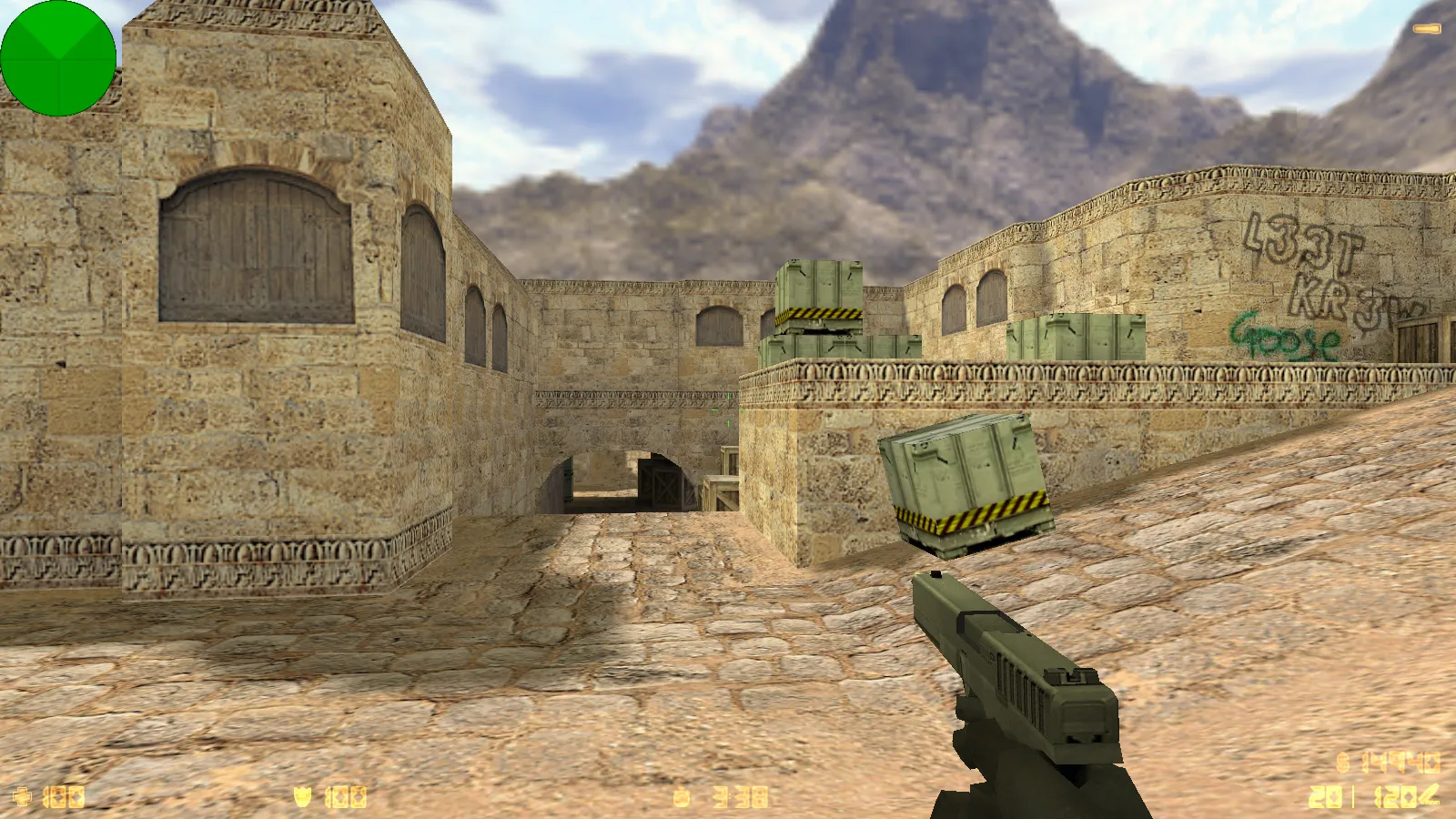 Скриншот  CS 1.6 2017 года: сборка с 30 HD-моделями оружия, темным меню, оптимальным конфигом и звуками