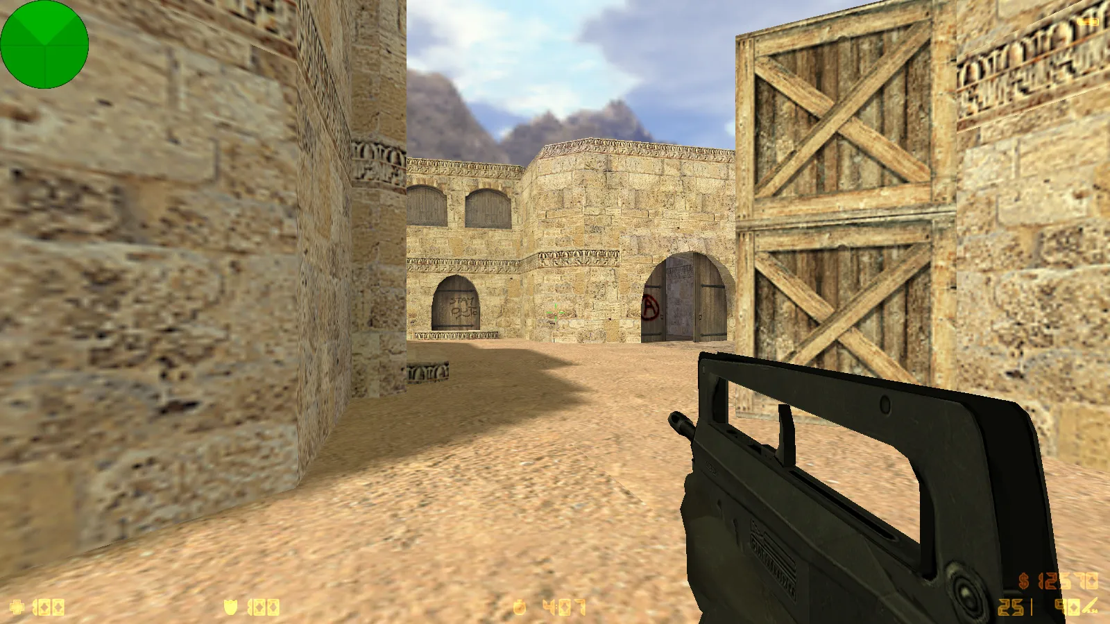 Скриншот  CS 1.6 2017 года: сборка с 30 HD-моделями оружия, темным меню, оптимальным конфигом и звуками