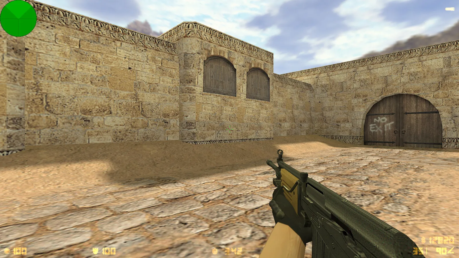 Скриншот  CS 1.6 2017 года: сборка с 30 HD-моделями оружия, темным меню, оптимальным конфигом и звуками