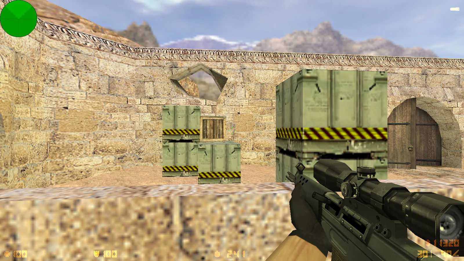 Скриншот  CS 1.6 2017 года: сборка с 30 HD-моделями оружия, темным меню, оптимальным конфигом и звуками