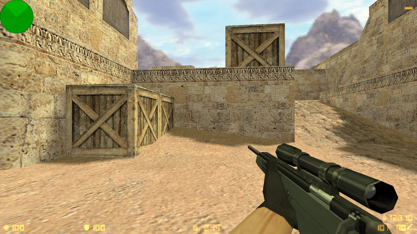 Скриншот  CS 1.6 2017 года: сборка с 30 HD-моделями оружия, темным меню, оптимальным конфигом и звуками