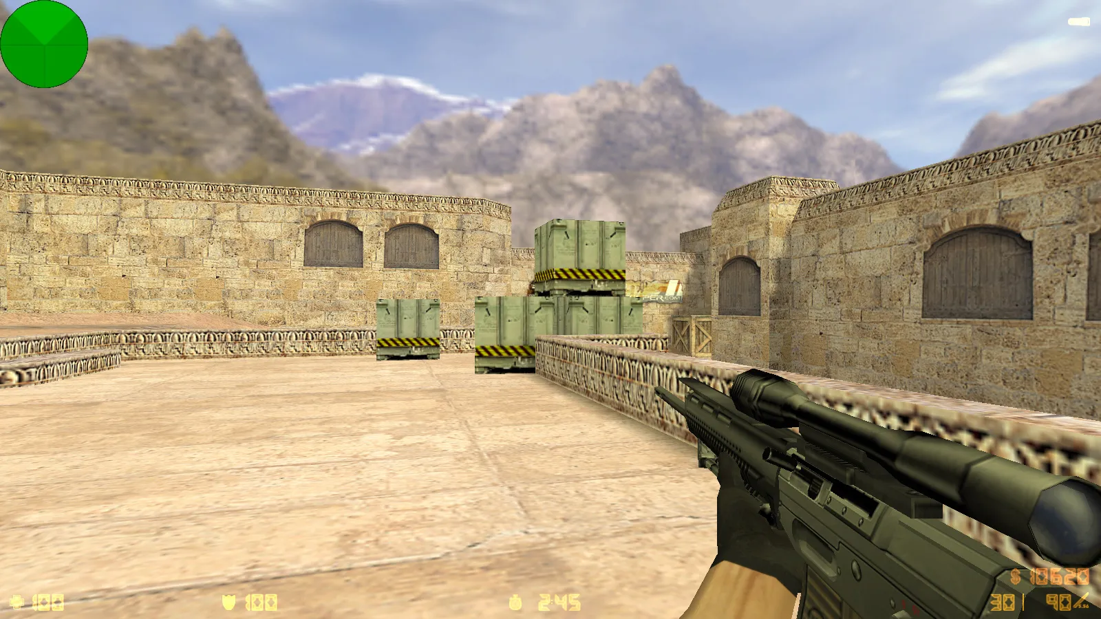 Скриншот  CS 1.6 2017 года: сборка с 30 HD-моделями оружия, темным меню, оптимальным конфигом и звуками