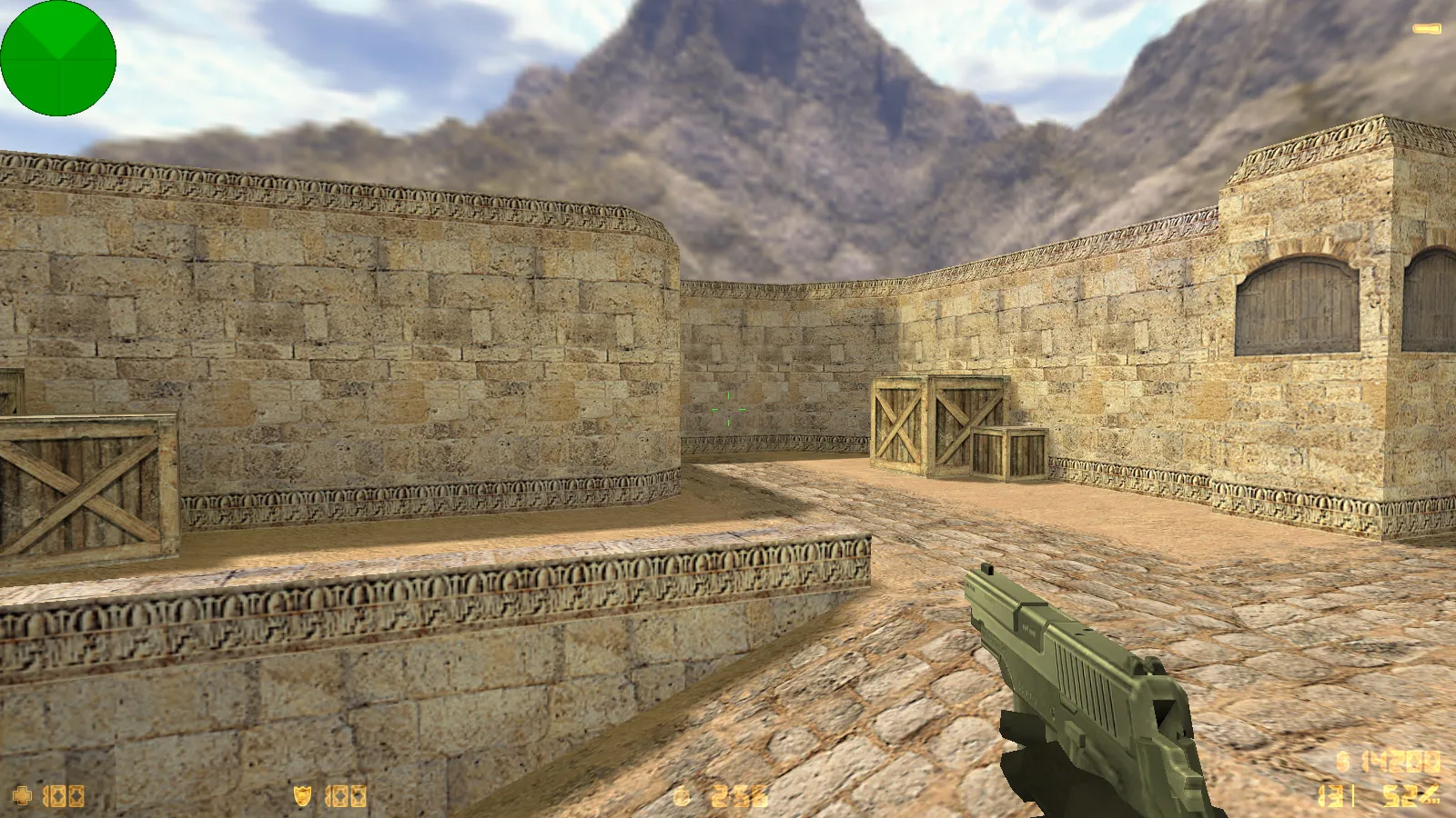 Скриншот  CS 1.6 2017 года: сборка с 30 HD-моделями оружия, темным меню, оптимальным конфигом и звуками