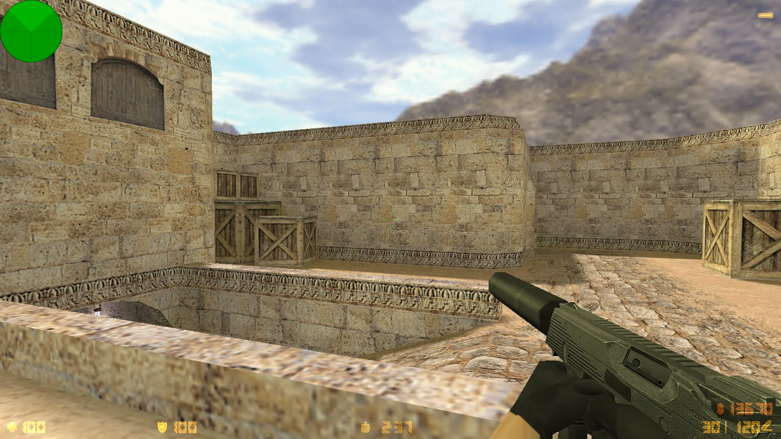 Скриншот  CS 1.6 2017 года: сборка с 30 HD-моделями оружия, темным меню, оптимальным конфигом и звуками