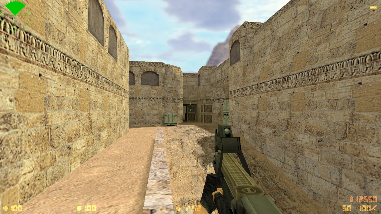 Скриншот  CS 1.6 2018 года: сборка с HD оружием, темой меню, воротами de_dust2 и оптимизированным конфигом