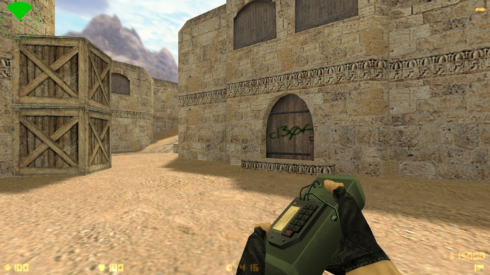 Скриншот  CS 1.6 2018 года: сборка с HD оружием, темой меню, воротами de_dust2 и оптимизированным конфигом