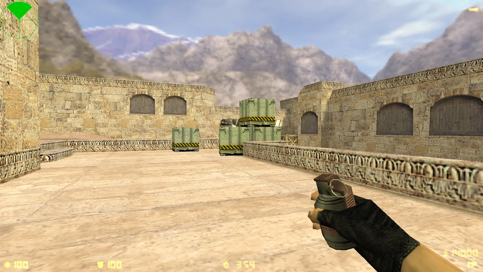 Скриншот  CS 1.6 2018 года: сборка с HD оружием, темой меню, воротами de_dust2 и оптимизированным конфигом