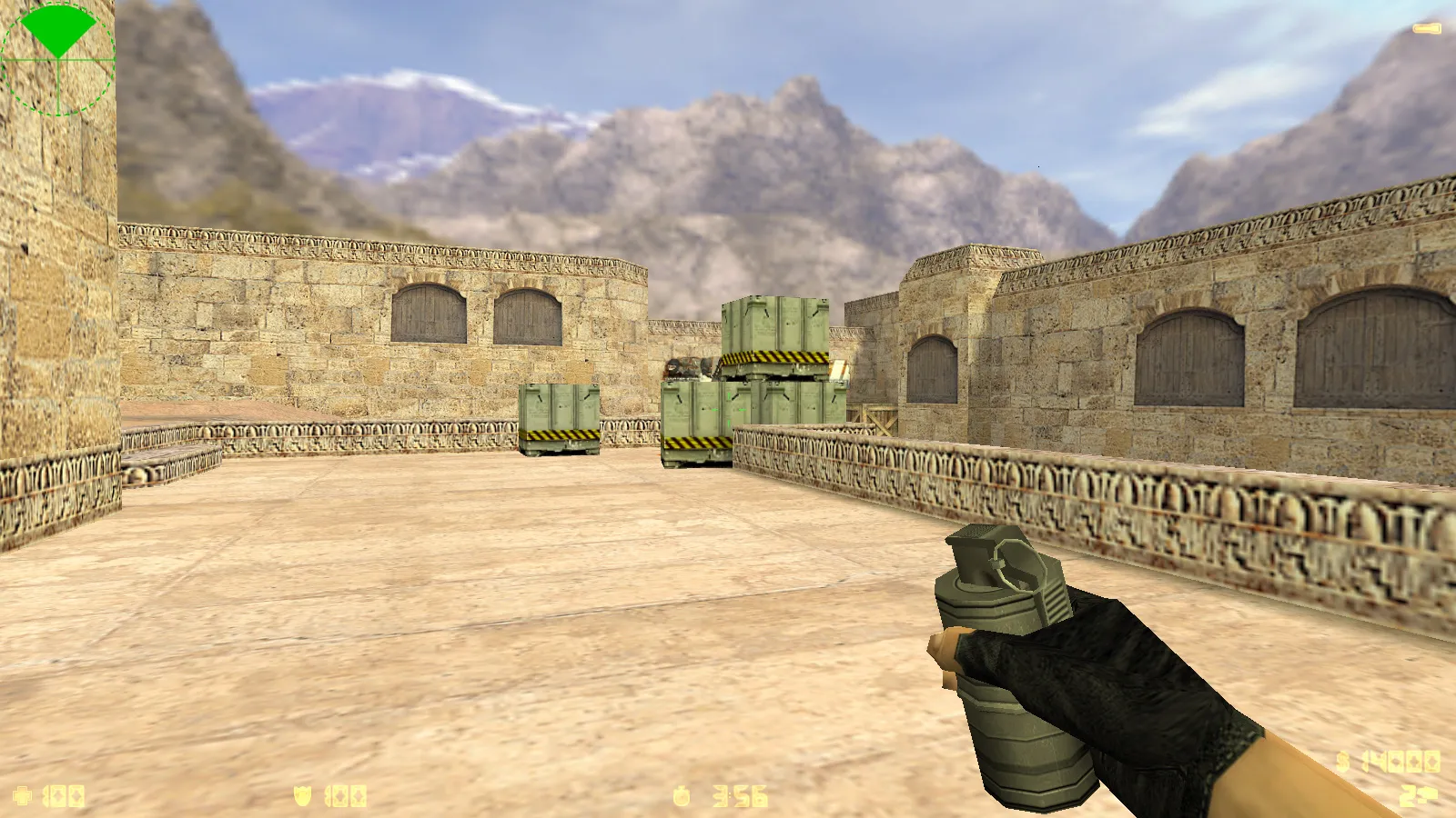 Скриншот  CS 1.6 2018 года: сборка с HD оружием, темой меню, воротами de_dust2 и оптимизированным конфигом