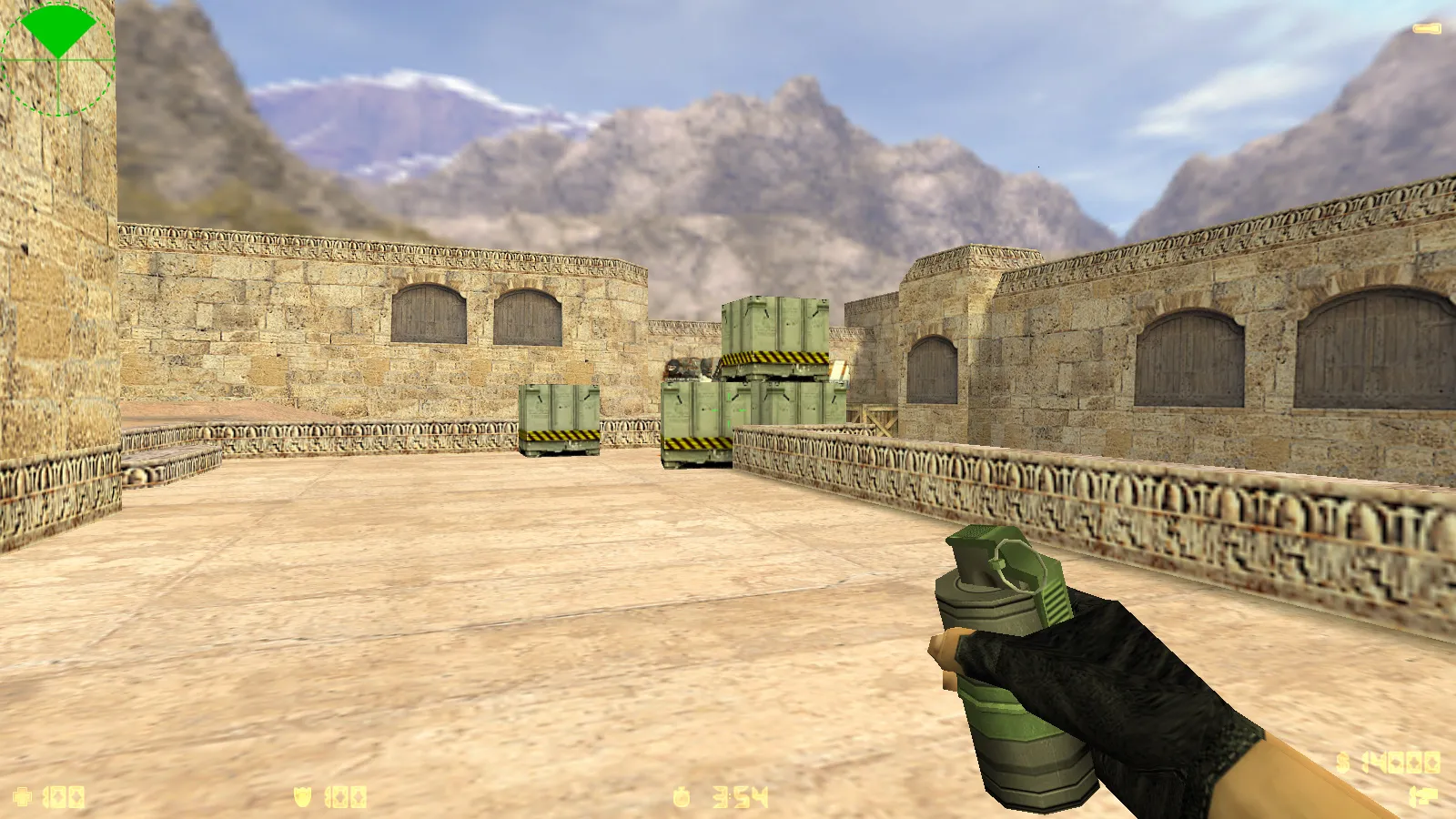 Скриншот  CS 1.6 2018 года: сборка с HD оружием, темой меню, воротами de_dust2 и оптимизированным конфигом