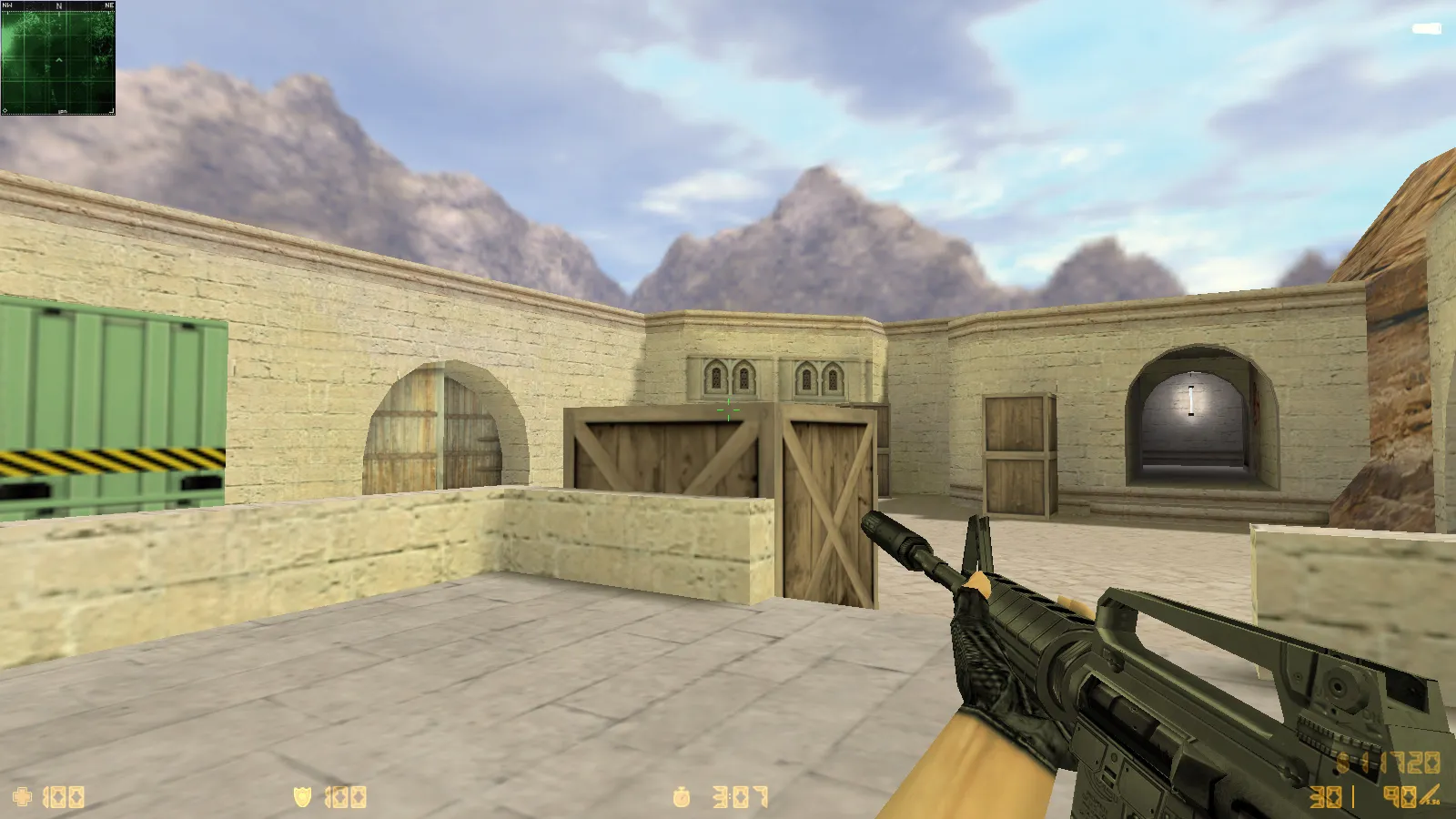 Скриншот CS 1.6 2019 года — сборка с 10 апгрейдами: HD оружие, черное меню, GIGN-фон, звуки, музыка и оптимизированный config.cfg