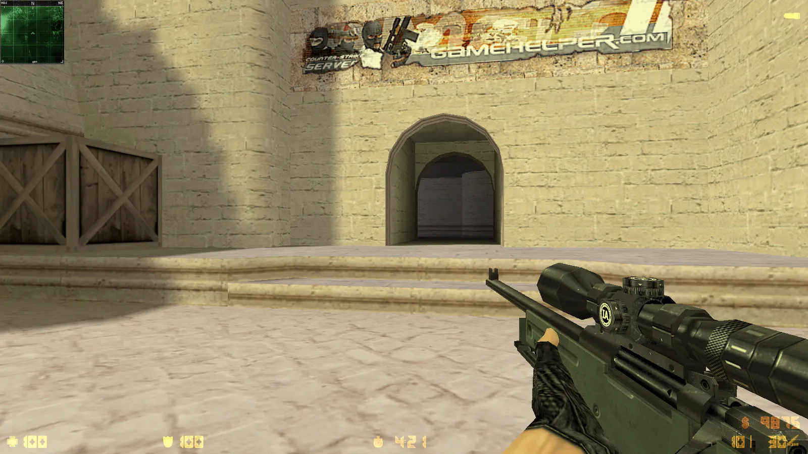 Скриншот  CS 1.6 2019 года — сборка с 10 апгрейдами: HD оружие, черное меню, GIGN-фон, звуки, музыка и оптимизированный config.cfg