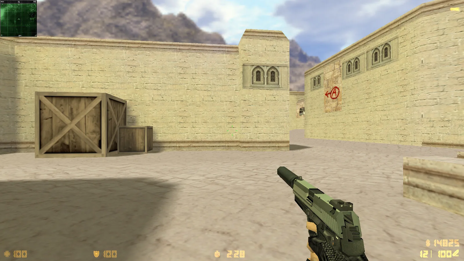 Скриншот  CS 1.6 2019 года — сборка с 10 апгрейдами: HD оружие, черное меню, GIGN-фон, звуки, музыка и оптимизированный config.cfg