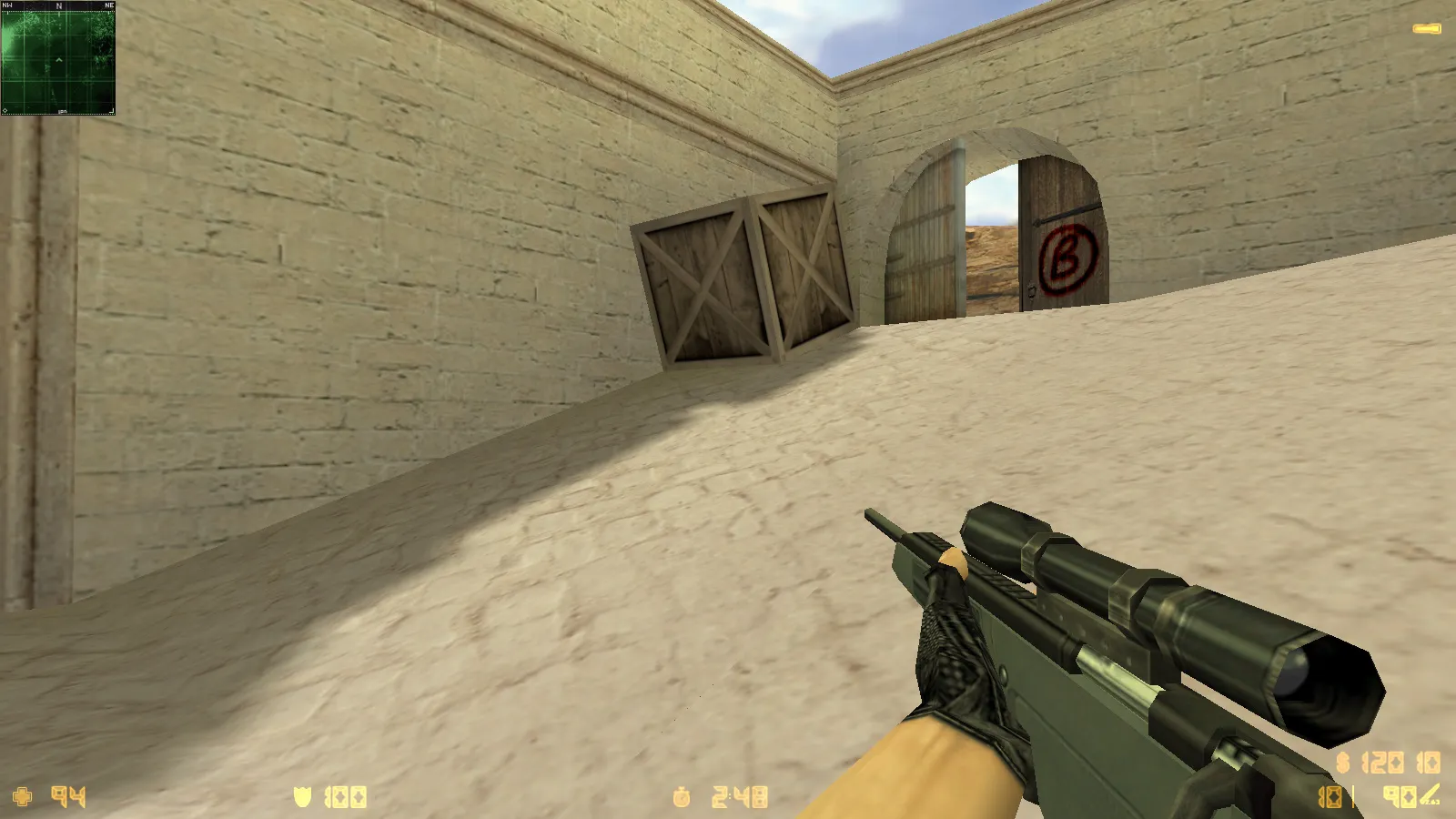 Скриншот  CS 1.6 2019 года — сборка с 10 апгрейдами: HD оружие, черное меню, GIGN-фон, звуки, музыка и оптимизированный config.cfg