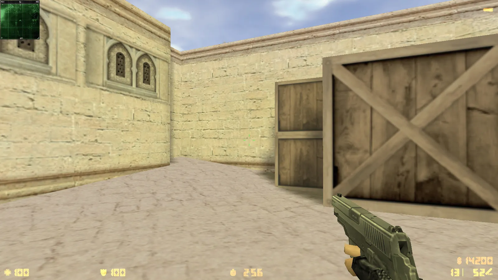 Скриншот  CS 1.6 2019 года — сборка с 10 апгрейдами: HD оружие, черное меню, GIGN-фон, звуки, музыка и оптимизированный config.cfg