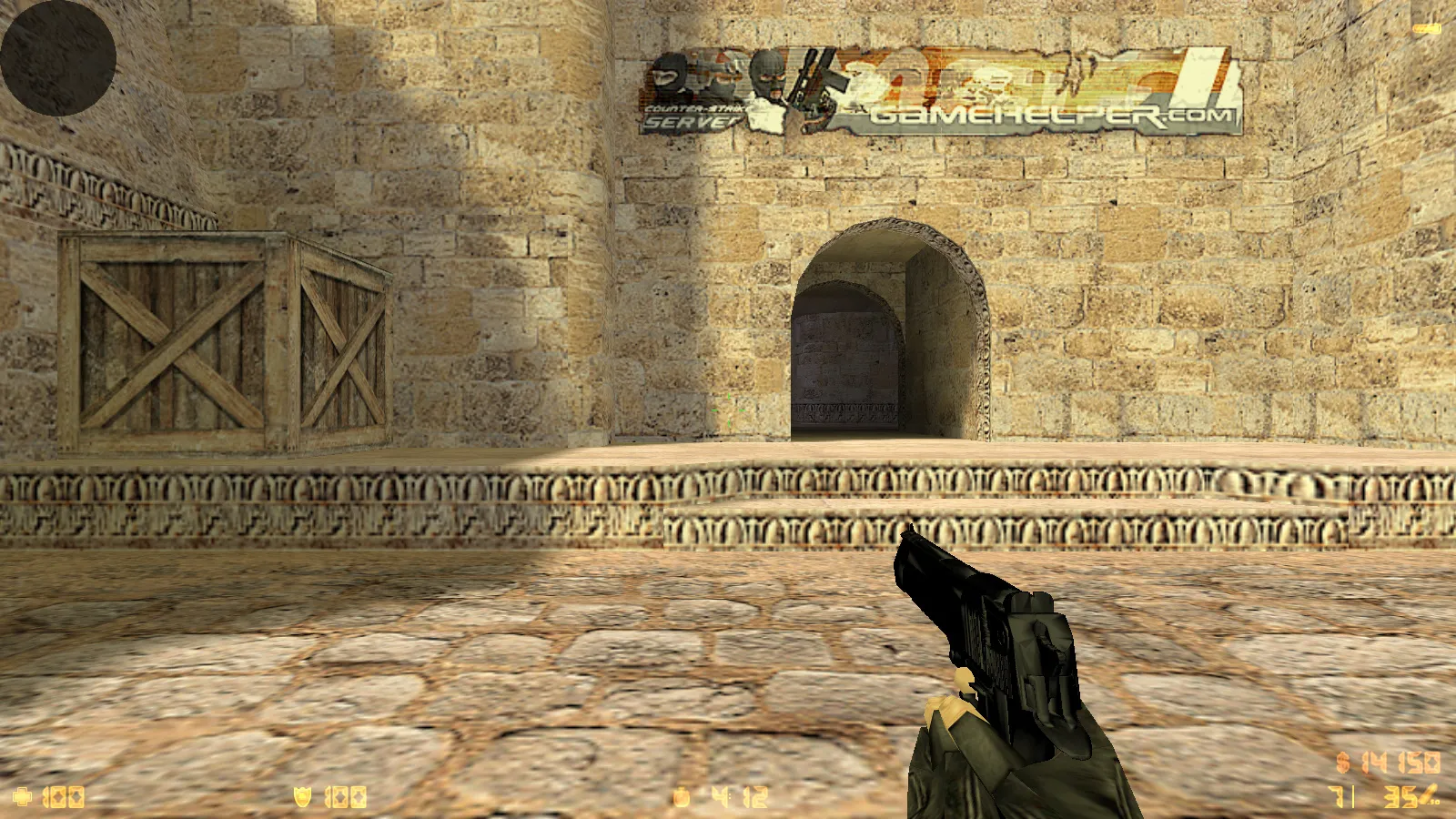 Скриншот  CS 1.6 2021 года: сборка с 9 правками, 29 скинами оружия, темным меню, Howl-фоном и оптимизированным конфигом